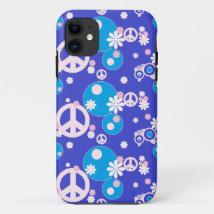 vredesteken blauw Case-Mate iPhone case