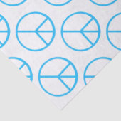 Vredesteken Blauw Groovy Retro Leuk Tissuepapier (Detail)
