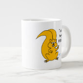 Vredesteken Cartoon Eekhoorn en Vogelvoeder Grappi Grote Koffiekop (Voorkant rechts)