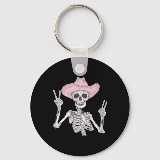 Vredesteken Cowboy Pet Western Mexicaans Halloween Sleutelhanger (Voorkant)