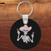 Vredesteken Cowboy Pet Western Mexicaans Halloween Sleutelhanger (Voorkant)