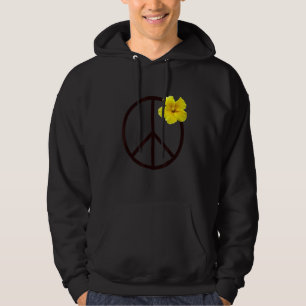 Vredesteken Geel Hibiscus Bloem Hoodie