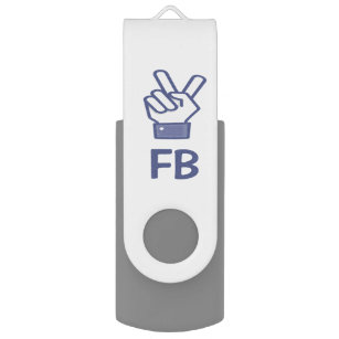 Vredesteken hand gebaar icoon aangepaste USB USB Stick