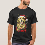 Vredesteken Hand Golden Retriever Santa Christmas T-shirt<br><div class="desc">Vredesteken Hand Golden Retriever Santa Christmas</div>