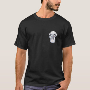 Vredesteken Hand Hond In Pocket Grappig Mannen Vro T-shirt