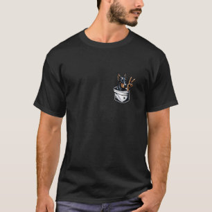 Vredesteken Hand Hond In Pocket Mannen Vrouwen Dob T-shirt
