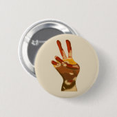 Vredesteken Hand Multi Skin Tones Pins Buttonnen Ronde Button 5,7 Cm (Voorkant /achterkant)