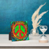 Vredesteken Hippie Leuk Bloemen Whimsical Ezel Fotoplaat (Insitu)