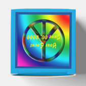 Vredesteken Hippie Party Favor Box Bedankdoosjes (Bovenkant)