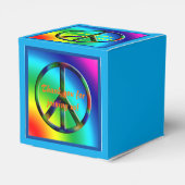 Vredesteken Hippie Party Favor Box Bedankdoosjes (Achterkant)