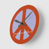 vredesteken , hippies retro ronde klok (Hoek)