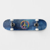 Vredesteken in de ruimte persoonlijk skateboard (Horizontaal)