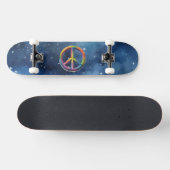 Vredesteken in de ruimte persoonlijk skateboard (Horizontaal)