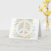 Vredesteken - Kom samen WIT Kaart (Gele Bloem)