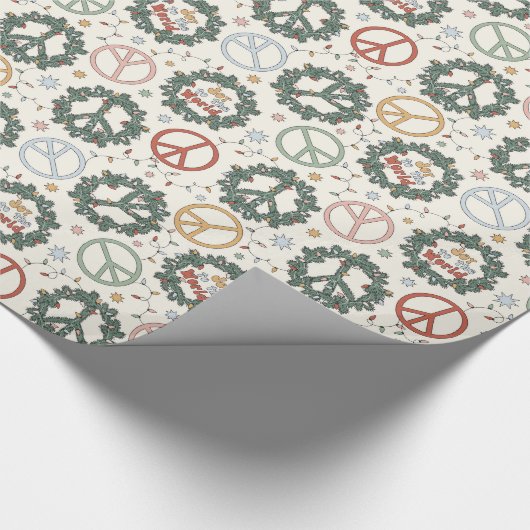 Vredesteken krans inpakpapier (Hoek)