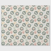 Vredesteken krans inpakpapier (Vlak)