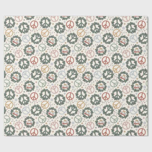 Vredesteken krans inpakpapier (Vlak)