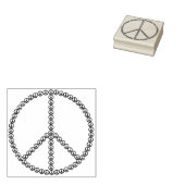 Vredesteken kunststempel rubberstempel (Gestempeld)