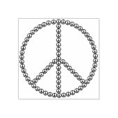 Vredesteken kunststempel rubberstempel (Afrduk)