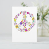 Vredesteken Leeg binnen Bedankkaart (Staand voorkant)