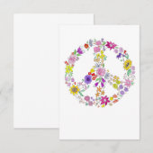 Vredesteken Leeg binnen Bedankkaart (Voorkant / Achterkant)