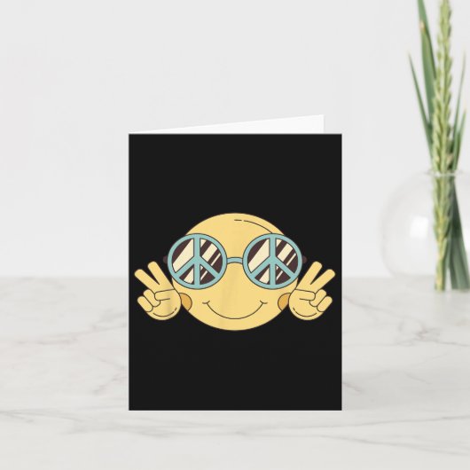 Vredesteken Liefde 60s 70s Groovy Hippie Kostuum H Kaart (Voorkant)