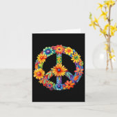 Vredesteken Liefde 60s 70s Groovy Hippie Kostuum H Kaart (Gele Bloem)