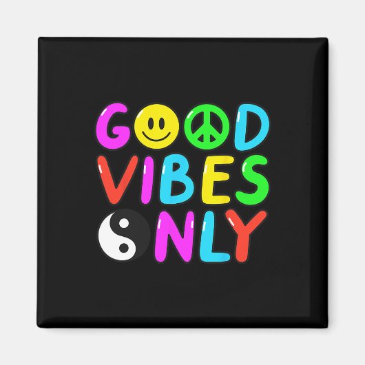 VREDESTEKEN LIEFDE 60s 70s Groovy Hippie Kostuumza Magneet (Voorkant)