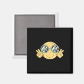 VREDESTEKEN LIEFDE 60s 70s Groovy Hippie Kostuumza Magneet (Voorkant / Achterkant)