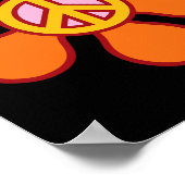 VREDESTEKEN LIEFDE 60s 70s Groovy Hippie Kostuumza Poster (Hoek)