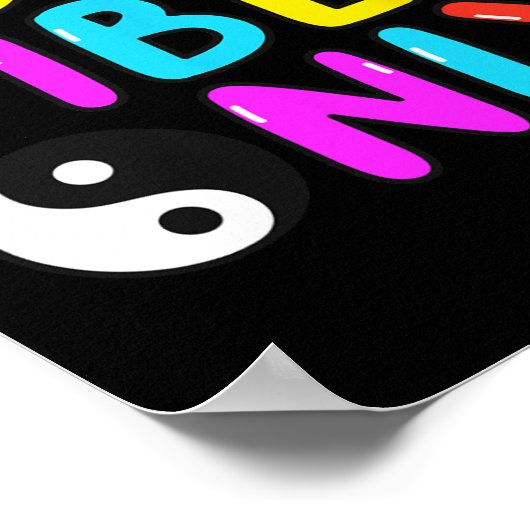 VREDESTEKEN LIEFDE 60s 70s Groovy Hippie Kostuumza Poster (Hoek)