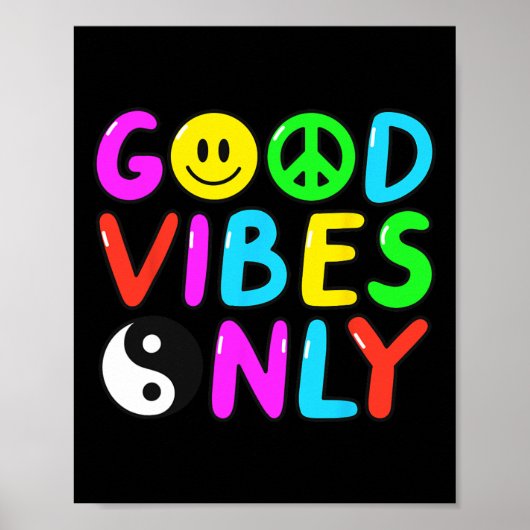 VREDESTEKEN LIEFDE 60s 70s Groovy Hippie Kostuumza Poster (Voorkant)