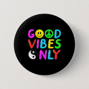 VREDESTEKEN LIEFDE 60s 70s Groovy Hippie Kostuumza Ronde Button 5,7 Cm