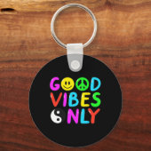 VREDESTEKEN LIEFDE 60s 70s Groovy Hippie Kostuumza Sleutelhanger (Voorkant)