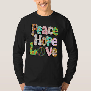 Vredesteken Liefde 60s 70s Tie Dye Hippie Hallowee T-shirt
