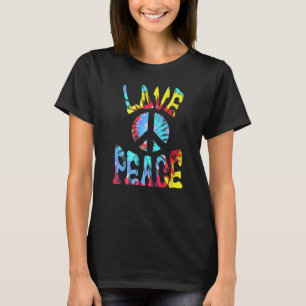 Vredesteken Liefde 60s 70s Tie Dye Hippie Kostuum  T-shirt
