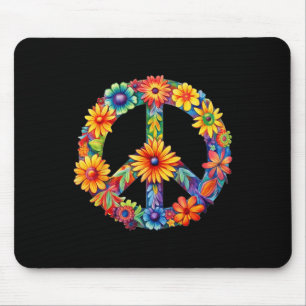 Vredesteken Liefde jaren 60 jaren 70 Groovy Hippie Muismat