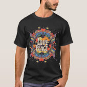 Vredesteken Liefde T Shirt | 70s Hippiekostuum (Voorkant)