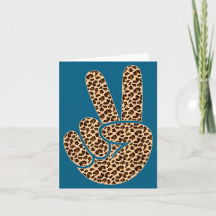 Vredesteken luipaardprint jongens dierenprint meis kaart