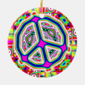 Vredesteken Mandala Keramisch Ornament (Achterkant)