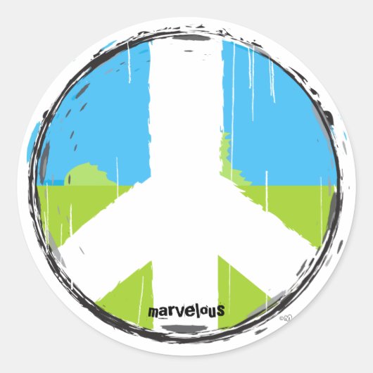 Vredesteken NO2 Sticker (Voorkant)