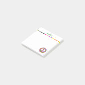 Vredesteken op maat van naam post-it® notes (Schuin)