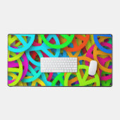 Vredesteken patroon Groovy Sixties Vibe Bureaumat (Keyboard & Muis)