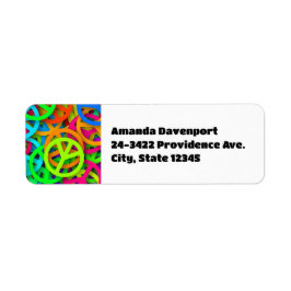 Vredesteken patroon Groovy Sixties Vibe Etiket