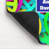 Vredesteken patroon Groovy Sixties Vibe Muismat (Hoek)