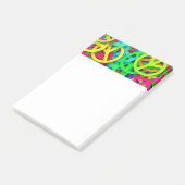 Vredesteken patroon Groovy Sixties Vibe Post-it® Notes (Schuin)
