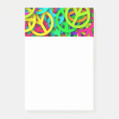 Vredesteken patroon Groovy Sixties Vibe Post-it® Notes (Voorkant)