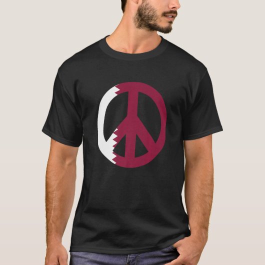 Vredesteken Qatar Flag 1 T-shirt (Voorkant)