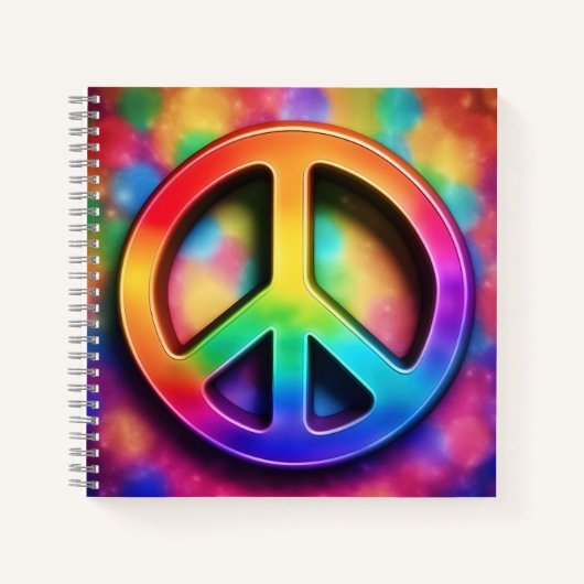 Vredesteken, Rainbow Colors Journal Notitieboek (Voorkant)