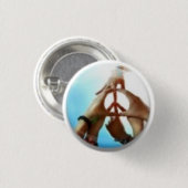 vredesteken ronde button 3,2 cm (Voorkant /achterkant)